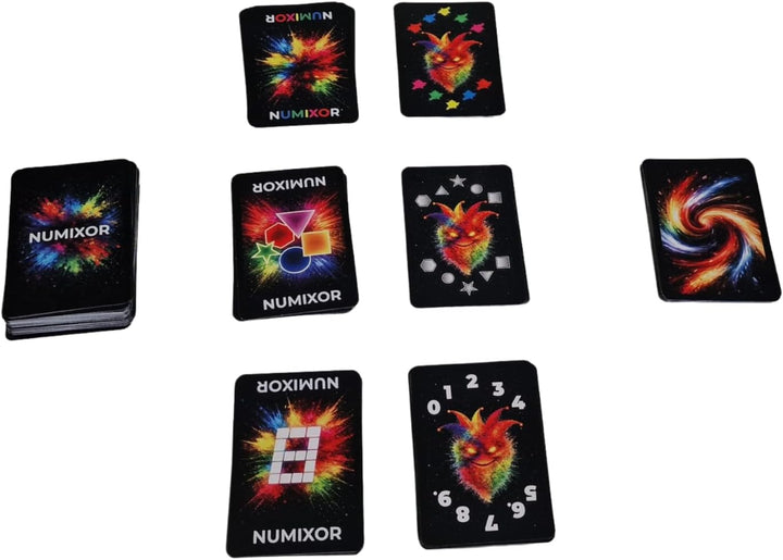 NUMIXOR Kartenspiel – schnelles Familienspiel für 2–8 Spieler ab 7 Jahren | 20 Minuten Spielzeit, ei