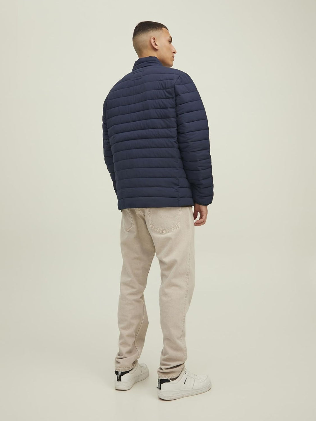 JACK & JONES Herren Jjerecycle Puffer Collar Noos Gesteppt, Navy Blazer