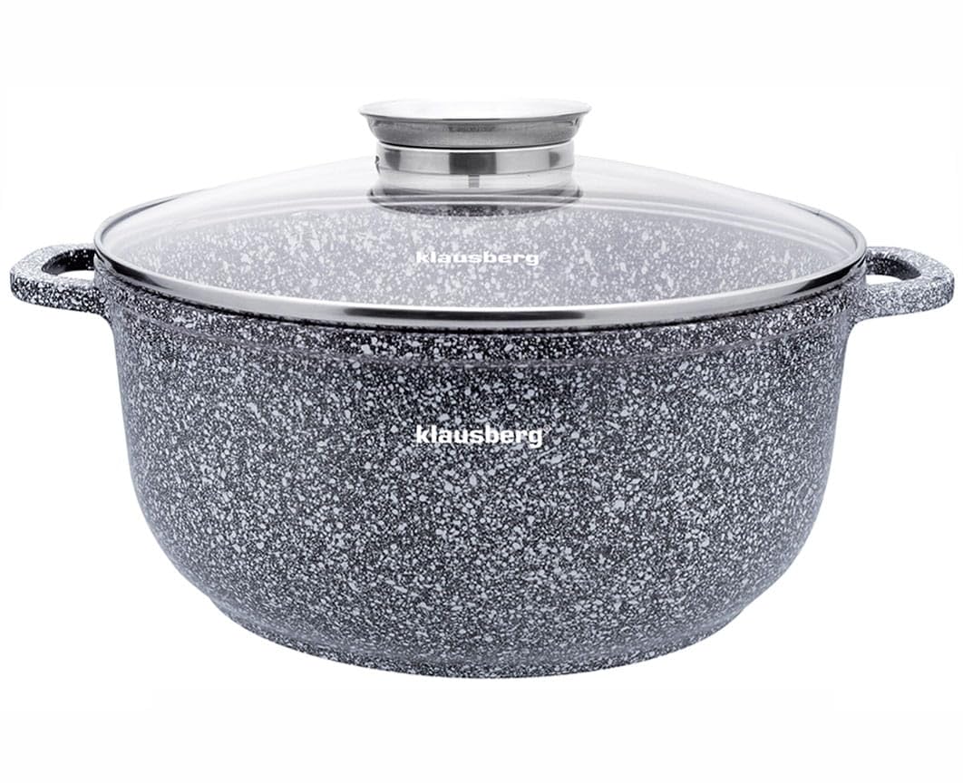 Topf mit Marmorbeschichtung Kochtopf Töpf GARNEK MARMUROWY (Ø26cm), Ø26cm