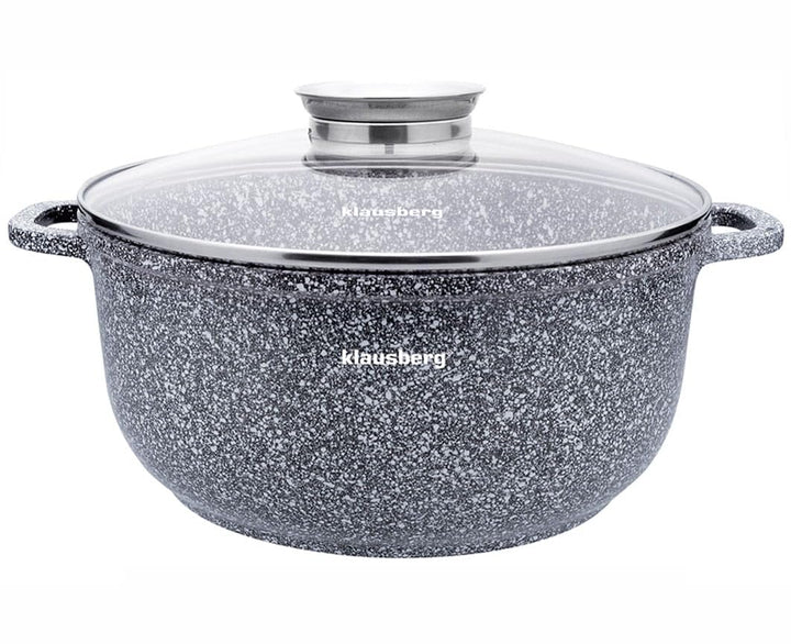 Topf mit Marmorbeschichtung Kochtopf Töpf GARNEK MARMUROWY (Ø26cm), Ø26cm