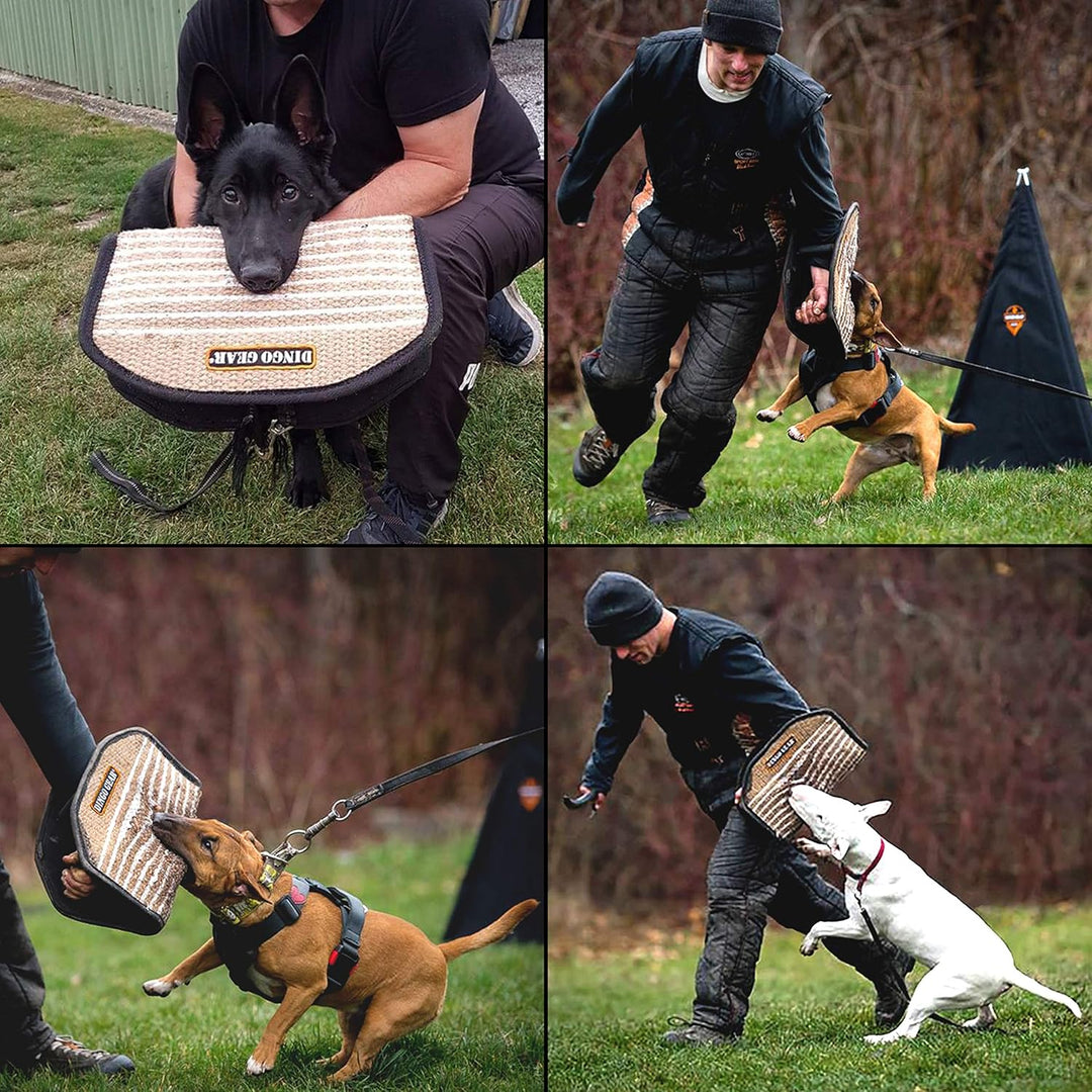 Dingo Gear Beisskissen aus Jute Keilform Gizmo Ausbildung IGP IPO K9 Hundetraining S00516 Jute Gross