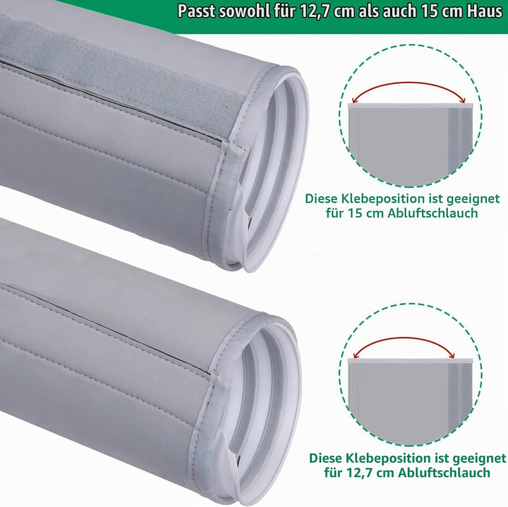 150X50CM Schlauchabdeckung für tragbare Klimaanlagen - AC-Schlauchabdeckung- waschbare Klimaanlagen-