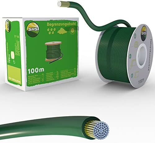 100m Begrenzungskabel + 300 Erdspiesse + 30 Klingen für Mähroboter Rasenmäher Rasenroboter Zubehör S