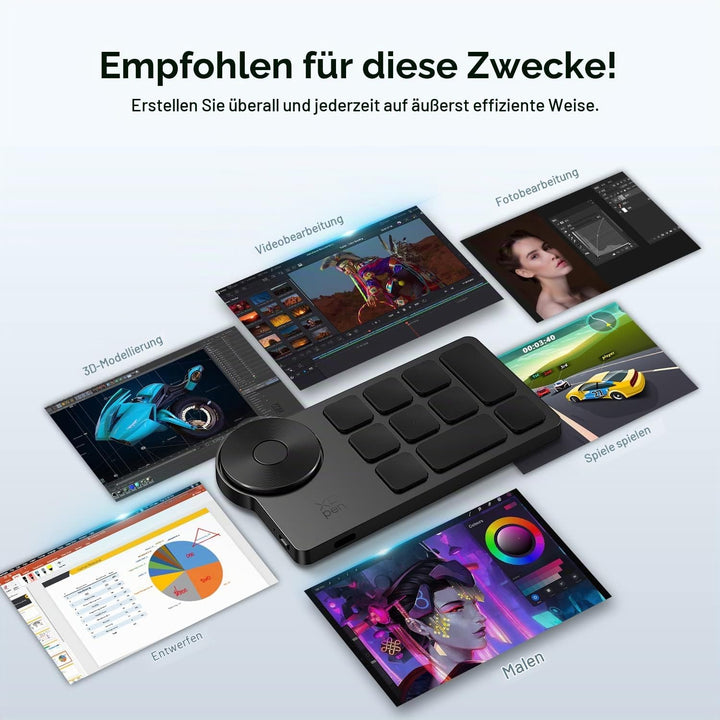 XPPen ACK05 Fernbedienung Tastatur fur Grafiktablett