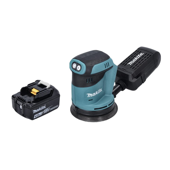Makita DBO 180 M1 Akku Exzenterschleifer 18 V 125 mm + 1x Akku 4,0 Ah - ohne Ladegerät