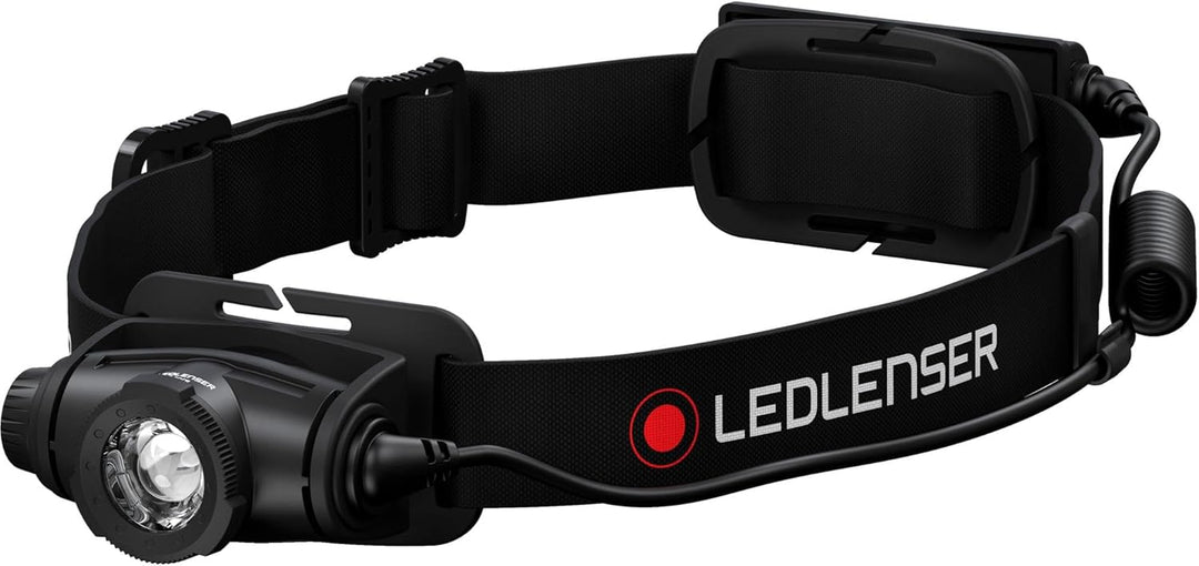 Ledlenser H5R Core Stirnlampe LED, 500 Lumen, aufladbar mit Lithium Akku, wasserdicht IP67, fokussie