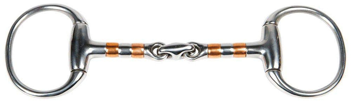 Harry's Horse Bustrens dubbelgebroken koperen Rollers 13mm, Grösse:13.5, 13.5