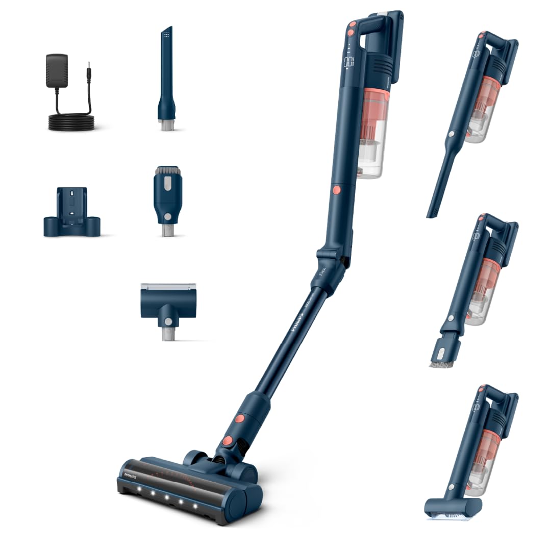 Philips SpeedPro Max Kabelloser Staubsauger 5000 Series Flex, Leistungsstarke Saugkraft, 60 Min. Lau