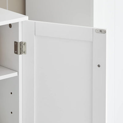 SoBuy BZR18-II-W Waschbeckenunterschrank Badschrank Waschtisch Unterschrank Badmöbel weiss BHT ca: 6