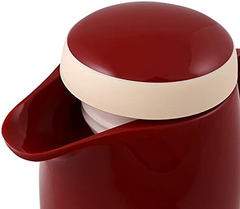 Helios Wave S + Kunststoff-Isolierkanne Drehverschluss rot 1,0 l spülmaschinenfest 1,0 Liter Rot, 1,