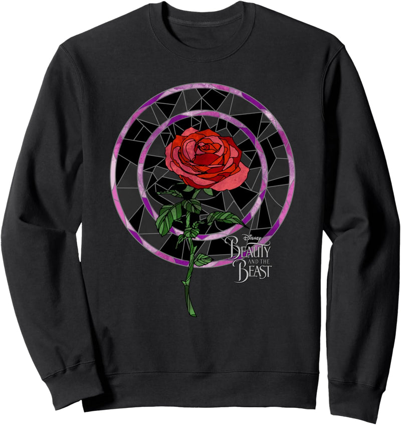 Disney Beauty & The Beast Rose Stained Glass Sweatshirt