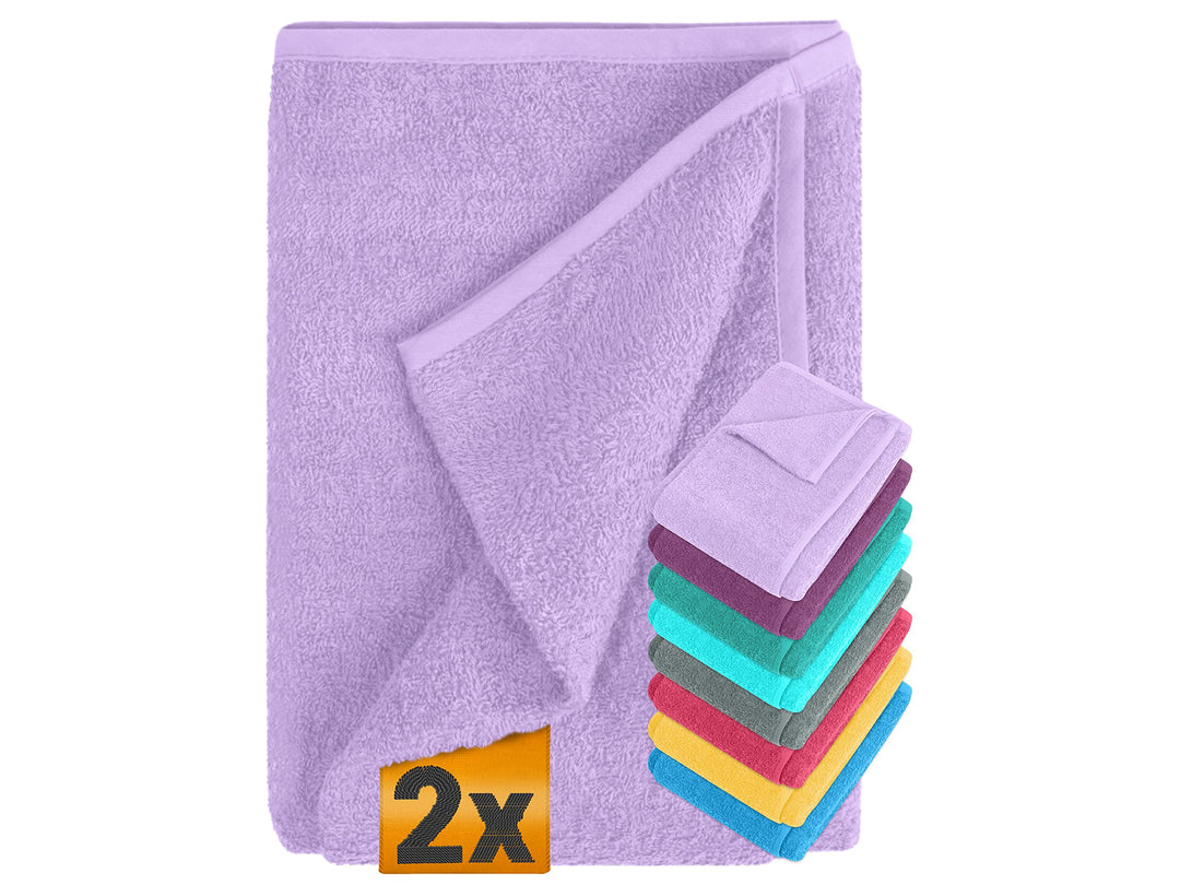 npluseins 2er Pack Auflagen für Sonnenliege und Gartenliege 1594.2319, Stuhl 60 x 130 cm, Flieder St