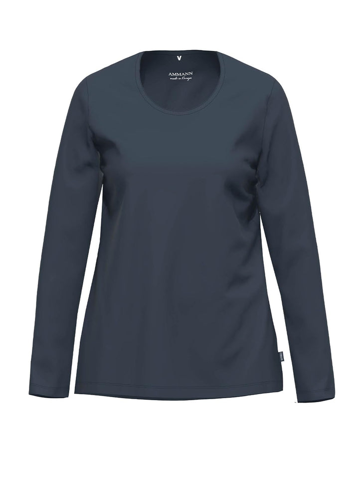Ammann Bio Damen-Langarmshirt dunkelblau Grösse 36