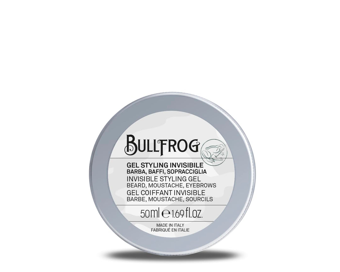 Bullfrog - Unsichtbares Styling-Gel: Bart, Schnurrbart, Augenbrauen, Stark haltendes Modelliergel, T