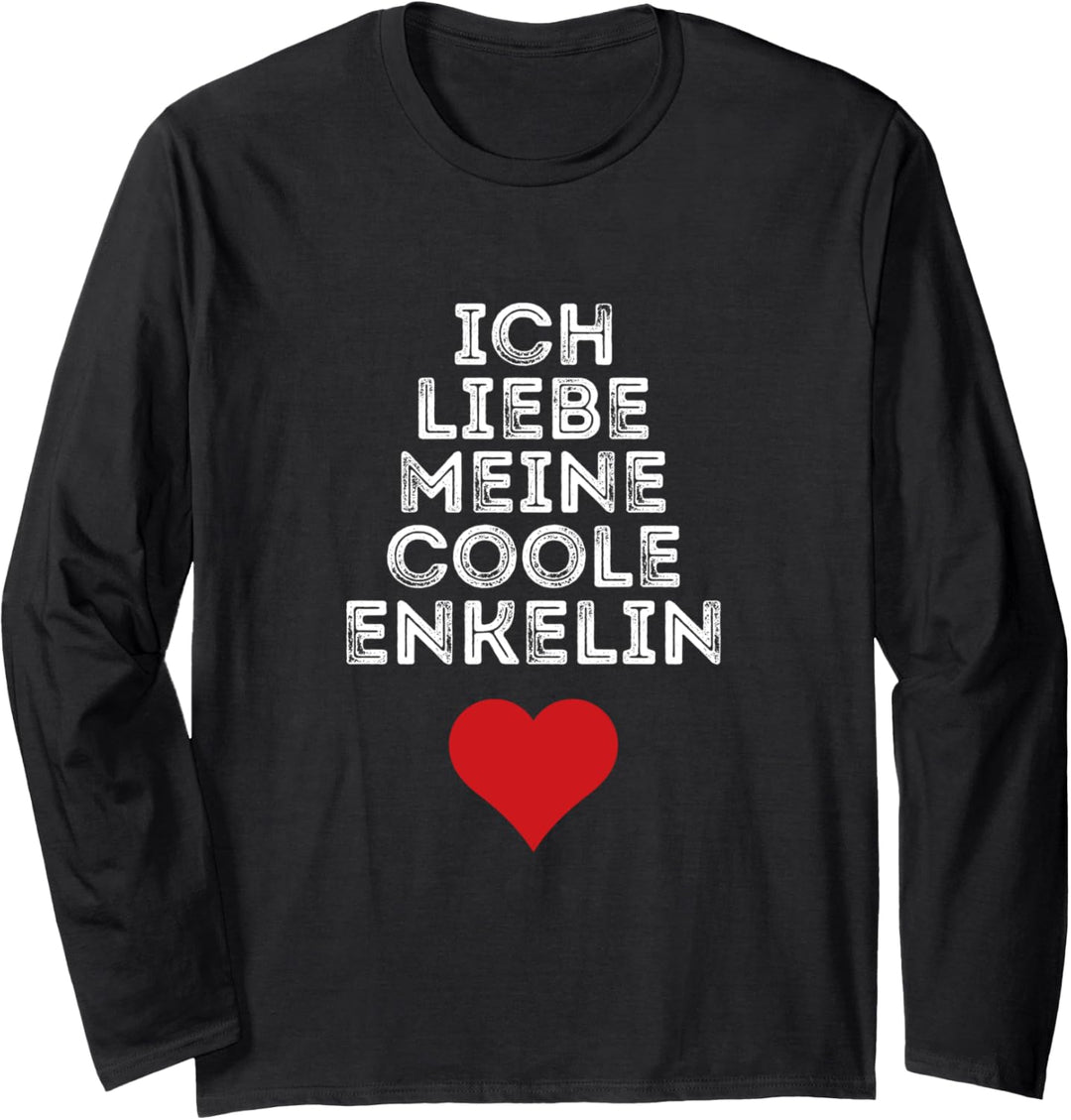 Ich liebe meine coole Enkelin Herz Langarmshirt