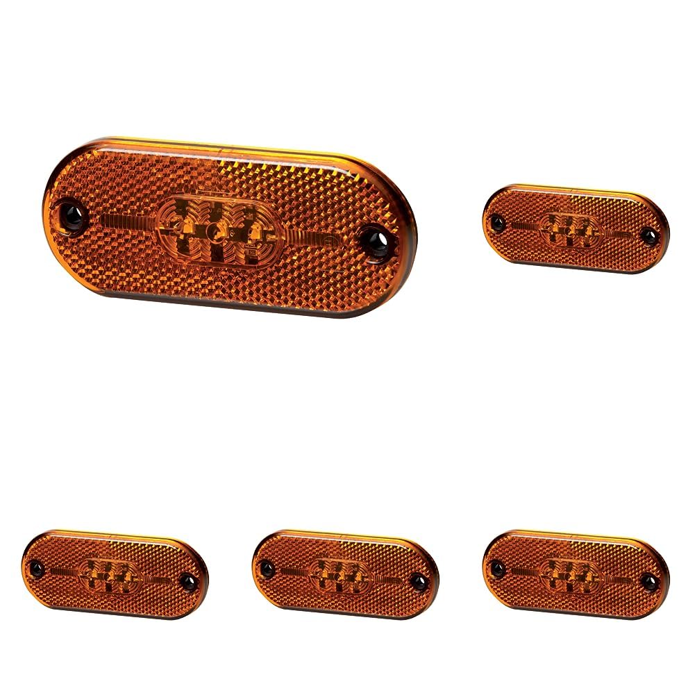 Hella - Seitenmarkierungsleuchte - Valuefit - LED - 12V - Schraubanschluss/Anbau - Lichtscheibenfarb