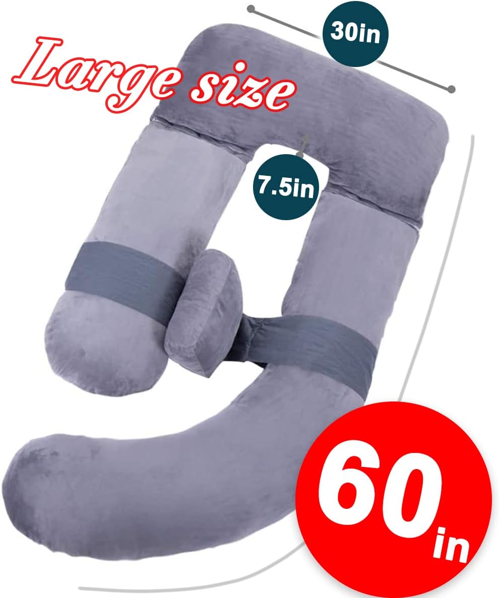 AS AWESLING 153 cm Ganzkörperkissen | Stillkissen, Schwangerschaftskissen, extra grosses U-förmiges
