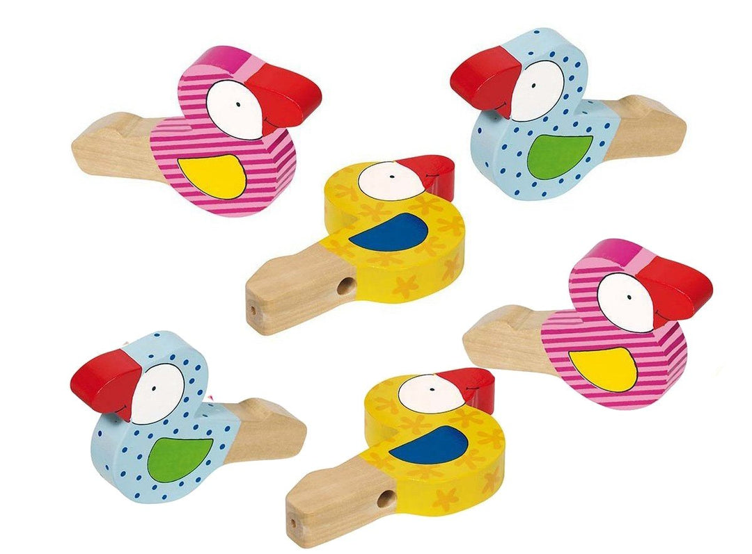 6x Vogelflöte als Mitgebsel zum Kindergeburtstag, Gastgeschenk, Mottoparty
