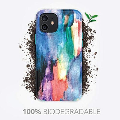 tech21 EcoArt Aquarell für Apple iPhone 12 und 12 Pro 5G - Vollständig biologisch abbaubare Handyhül