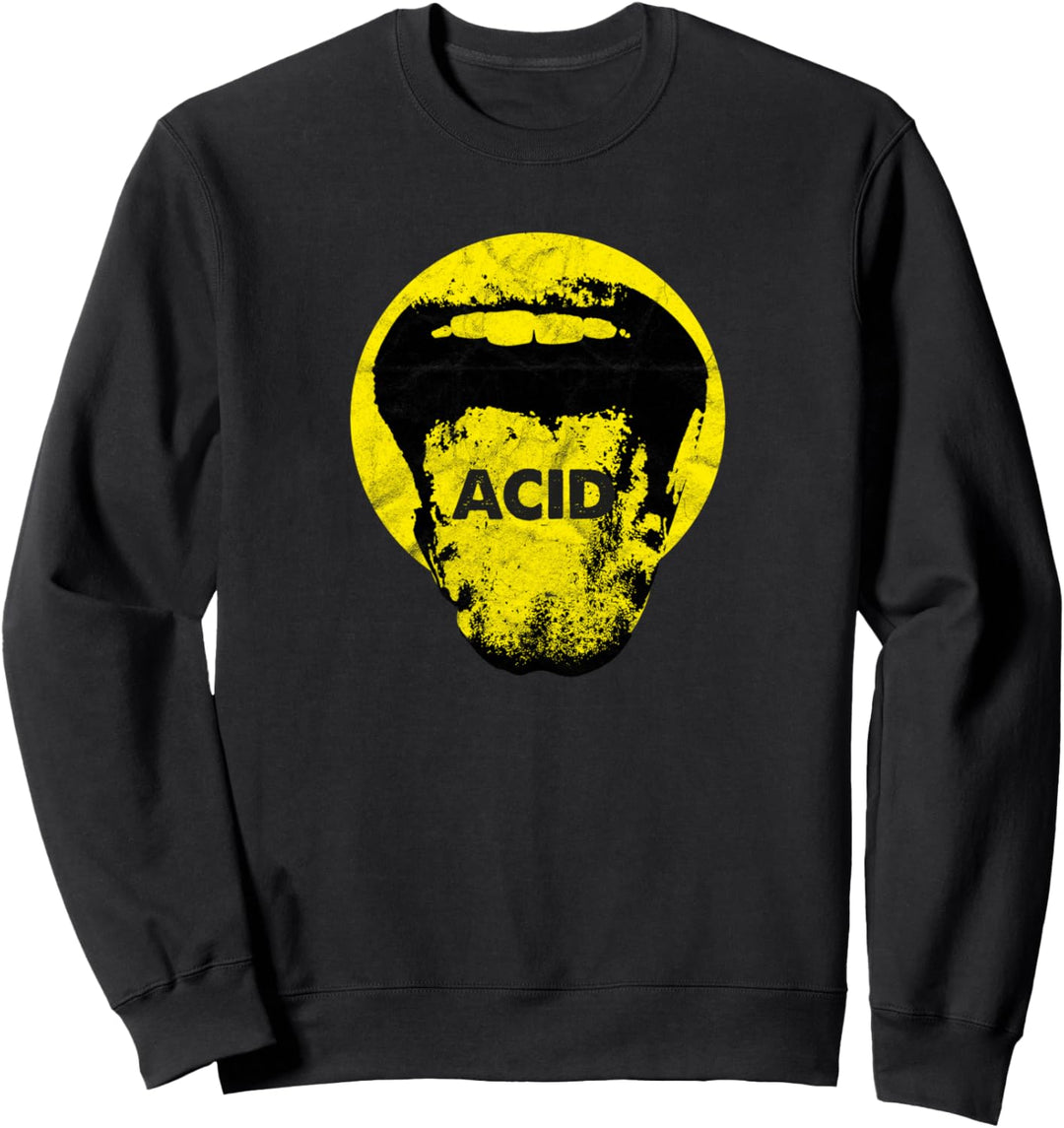 Acid Techno Vintage Rave Party Festival Feiern Ballern LSD Sweatshirt