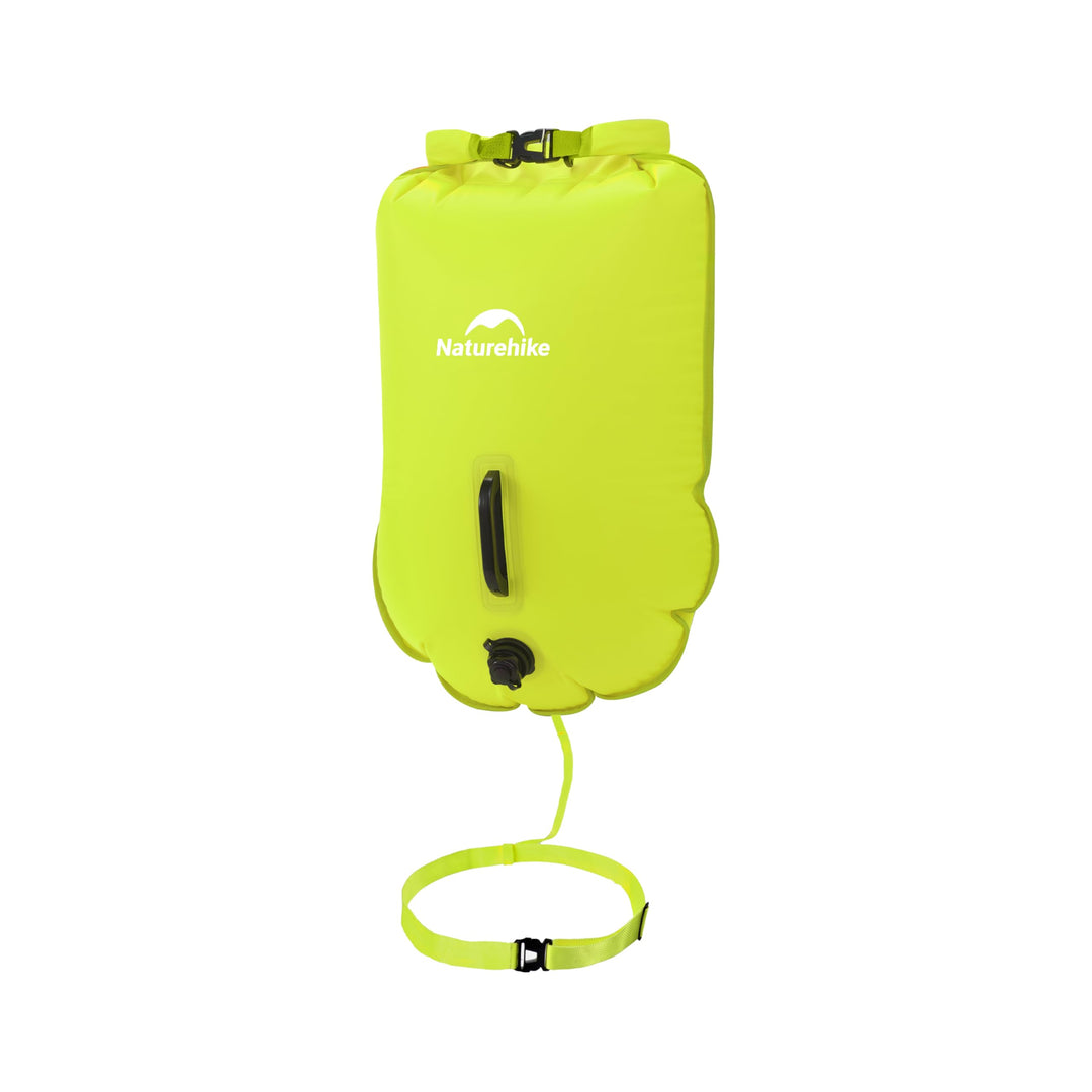 Naturehike 18L Schwimmboje Zwei Airbags Swim Boje Trockensack wasserdichte Strandtasche mit Verstell
