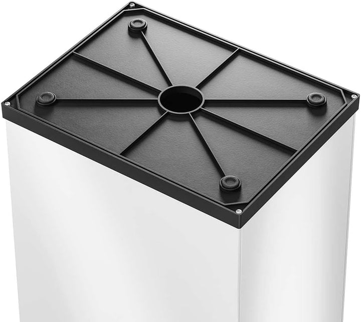 Hailo Big-Box Swing L Mülleimer - 1 x 35 Liter - selbstschliessender Schwingdeckel - Stahlblech - Mü