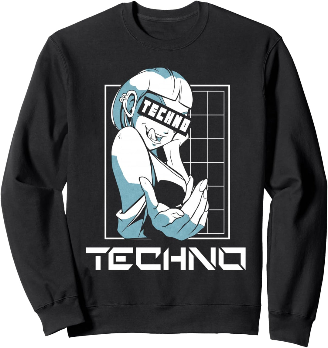 Techno Elektronische Musik Rave Festival Raver Sweatshirt