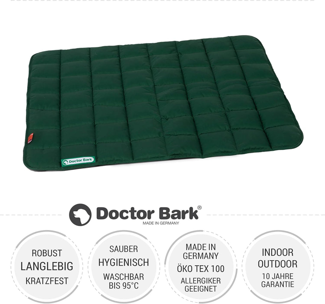 Doctor Bark Hundedecke - weiche, hochwertige Hundematte für mittlere Hunde, robuste Indoor - Outdoor