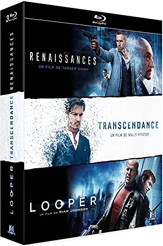 Coffret science-fiction 3 films : renaissances ; transcendence ; looper [Blu-ray] [FR Import], Blu-r