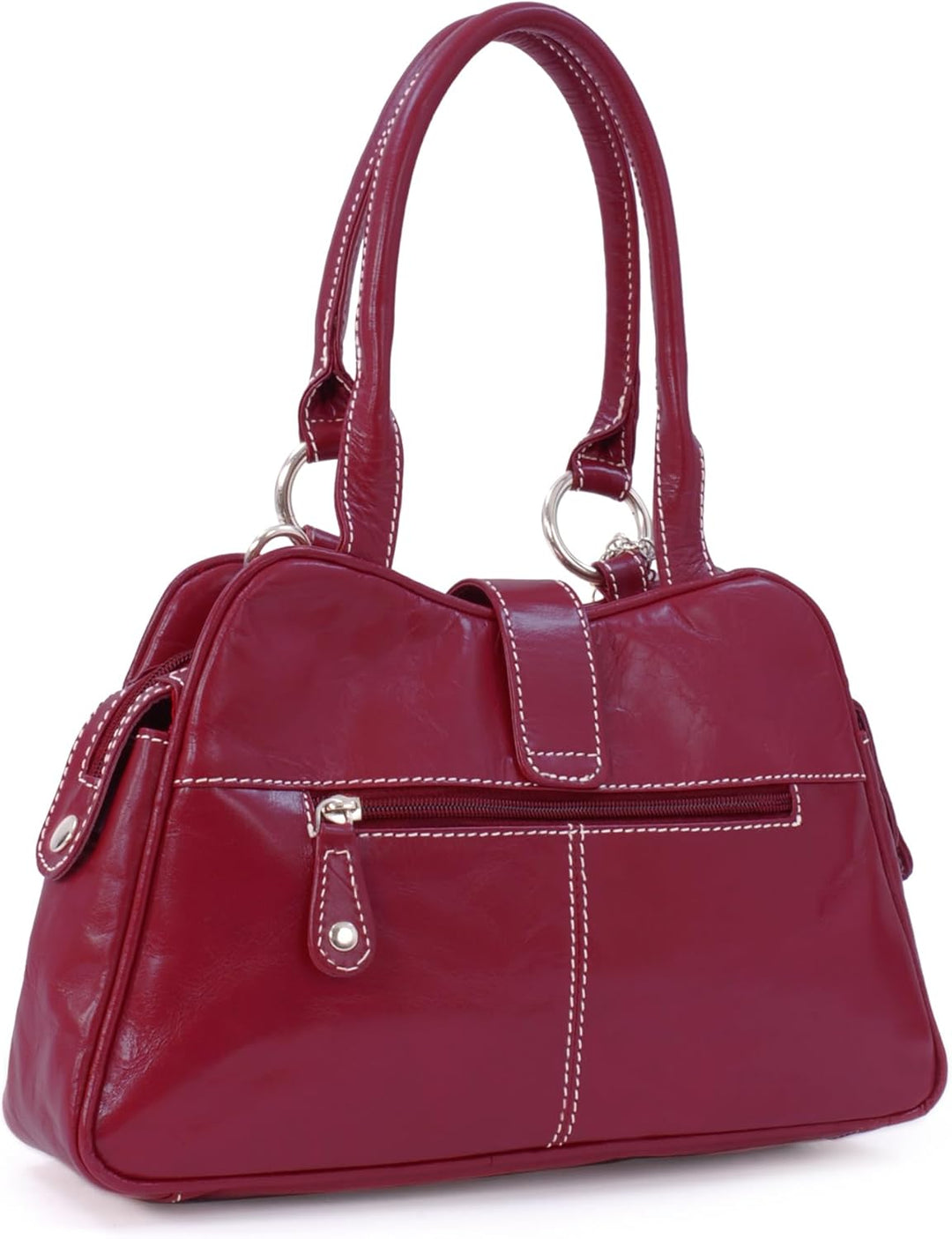 Catwalk Collection Handbags - Damen Leder Henkeltasche - Umhängetasche/Handtasche Mittelgross - Vers