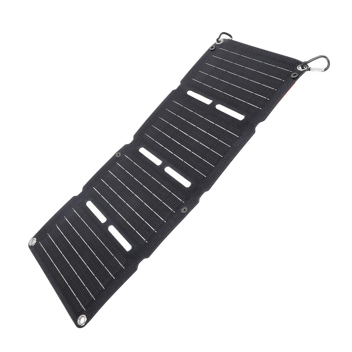 40W Tragbar Solarladegerät, IP68 Wasserdicht Solarpanel mit DC-Anschlüssen, 2-Port USB, Type-C Ansch