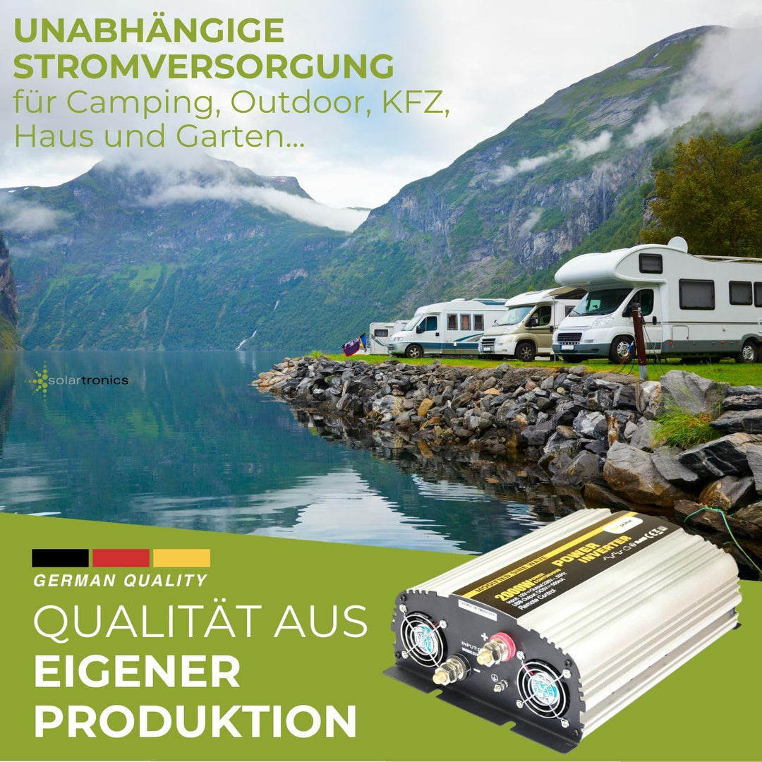 Spannungswandler NS 12V 2000 Watt Inverter Wechselrichter