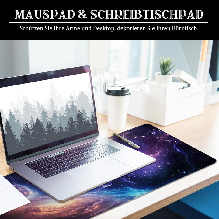 Mauspad Galaxie XL Gross Gaming Mauspad Lila Desk Pad Purple Mousepad Desk Mat Bürozubehör Schreibti
