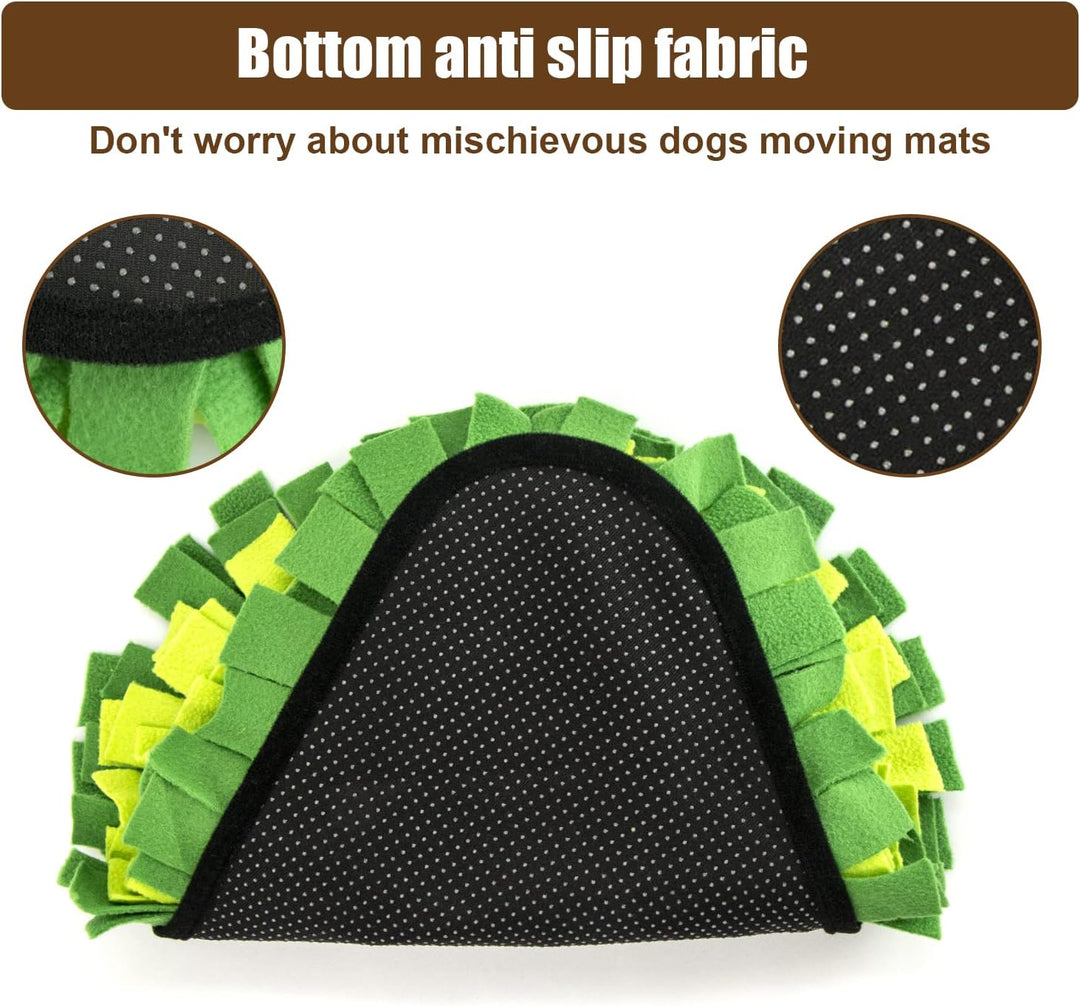 Schnüffelteppich Hund Futtermatte Schnüffeldecke Hundespielmatte - Hundematte Snuffle Pad in Avocado