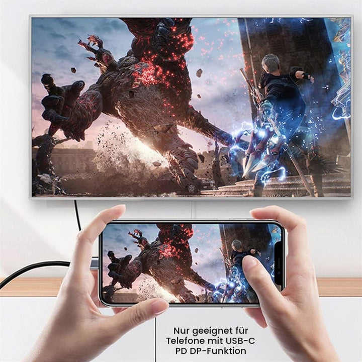 NFHK USB-C Type C Female Source to HDMI Sink HDTV Adapter 8K@60hz 4K@120hz for Tablet &amp; Phone &amp; Lapt