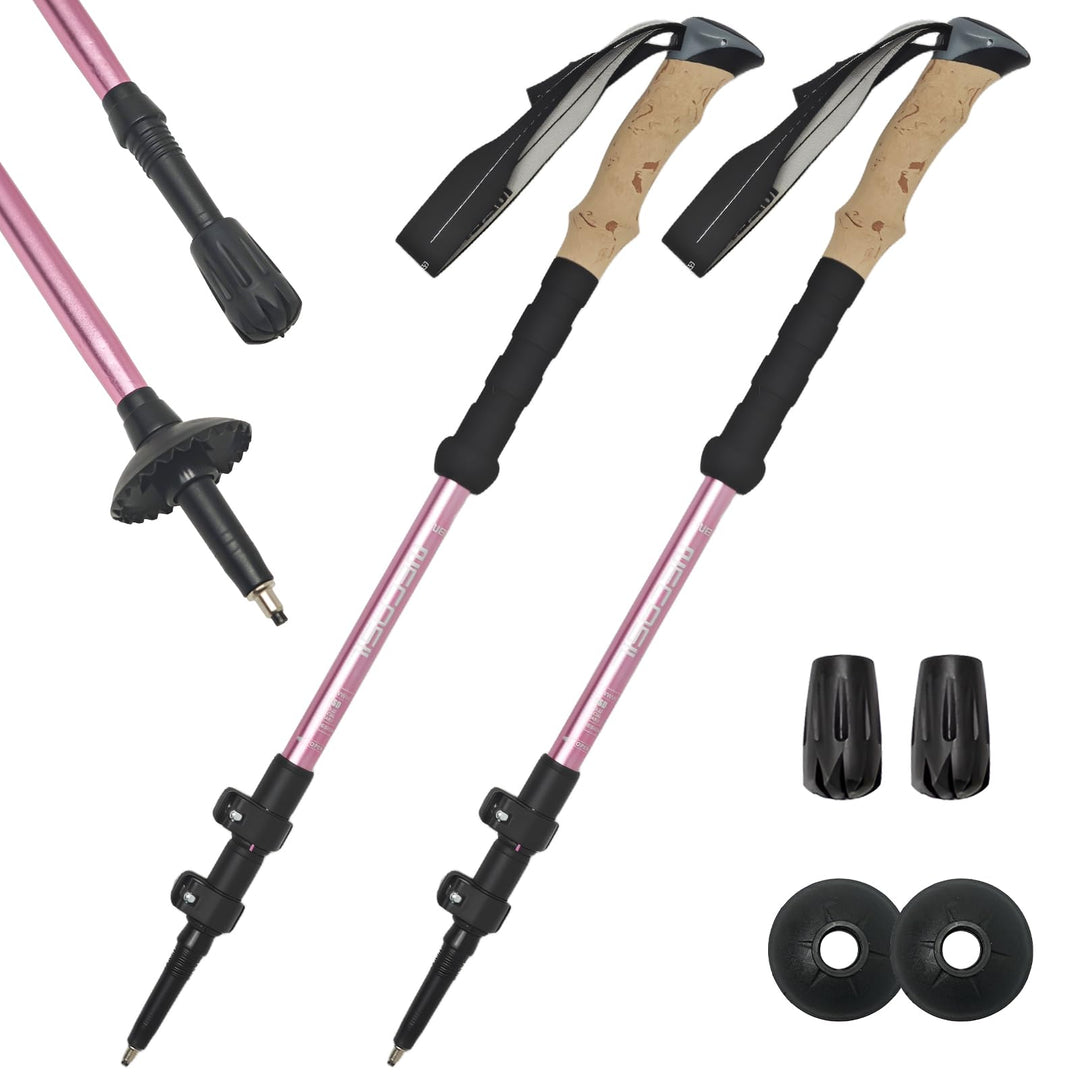 Nordic Walking Stöcke für Damen und Herren, 2PC wanderstöcke teleskop faltbar, Hochwertige Walking S