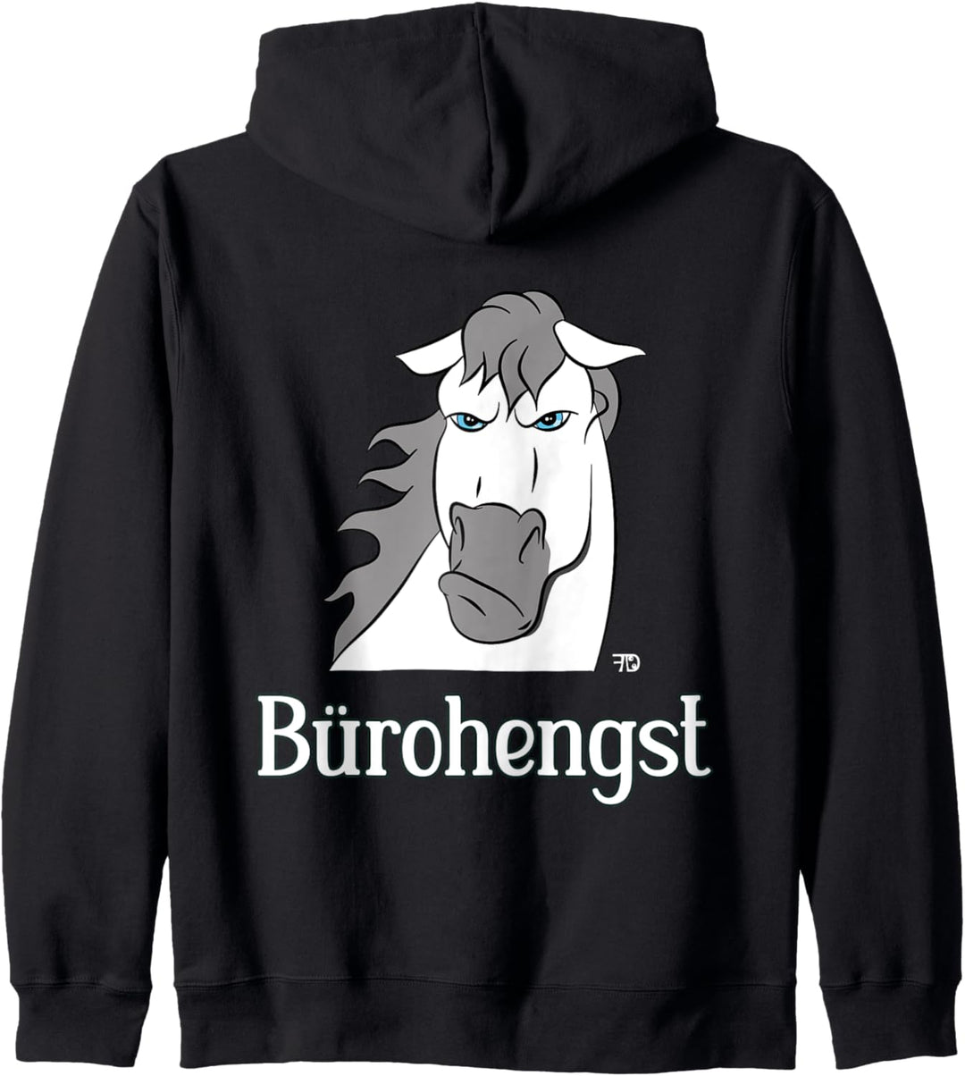 Bürohengst, Held auf der Arbeit, lustiges Büro Job Einhorn Kapuzenjacke