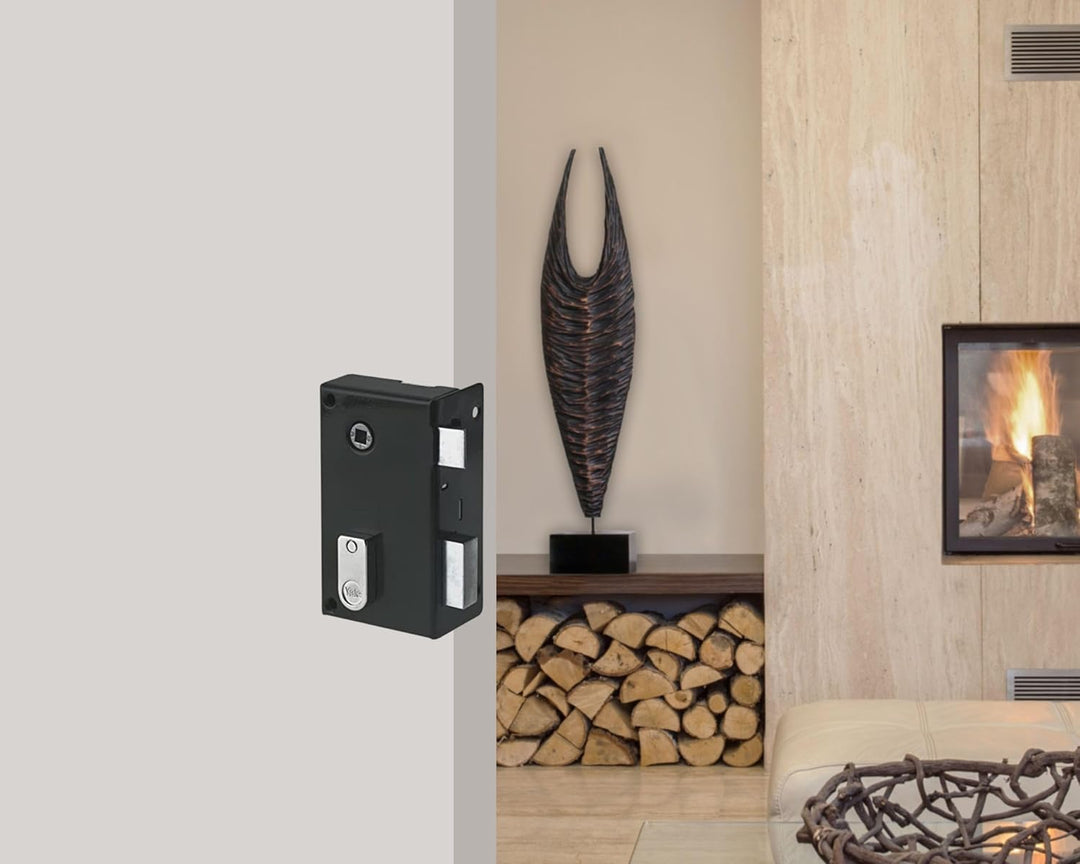Yale Vertikales Türschloss mit Bolzen – Achse 44 mm, quadratisch 7 mm – Installation Tür rechts – id