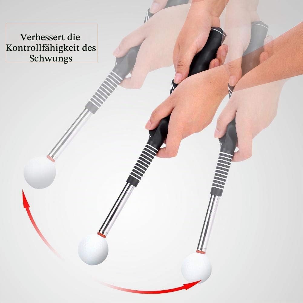 Golfschwungtrainer, Teleskop Golfschläger Metall Teleskop Golf Tempo Trainer zum Aufwärmen von Train