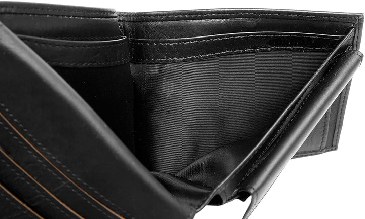 BAGAN Geldbörse Echt Leder schwarz Herren - 020880