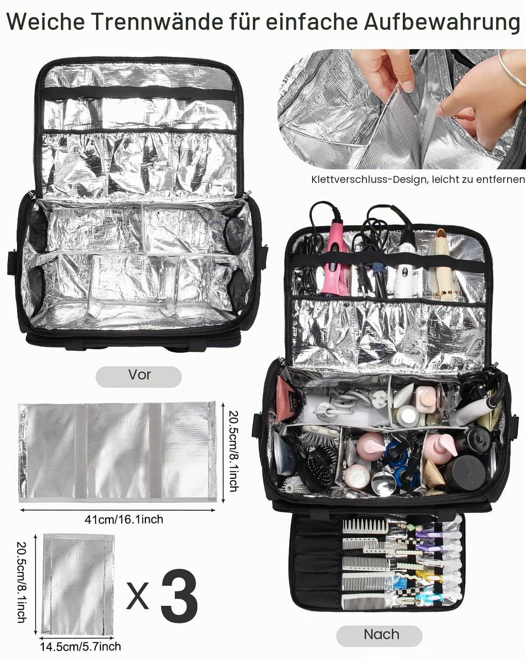 Professionelle Friseur Tasche, Friseur Tasche, Toiletten Reisetasche, Kosmetik Schönheit Friseur Tas