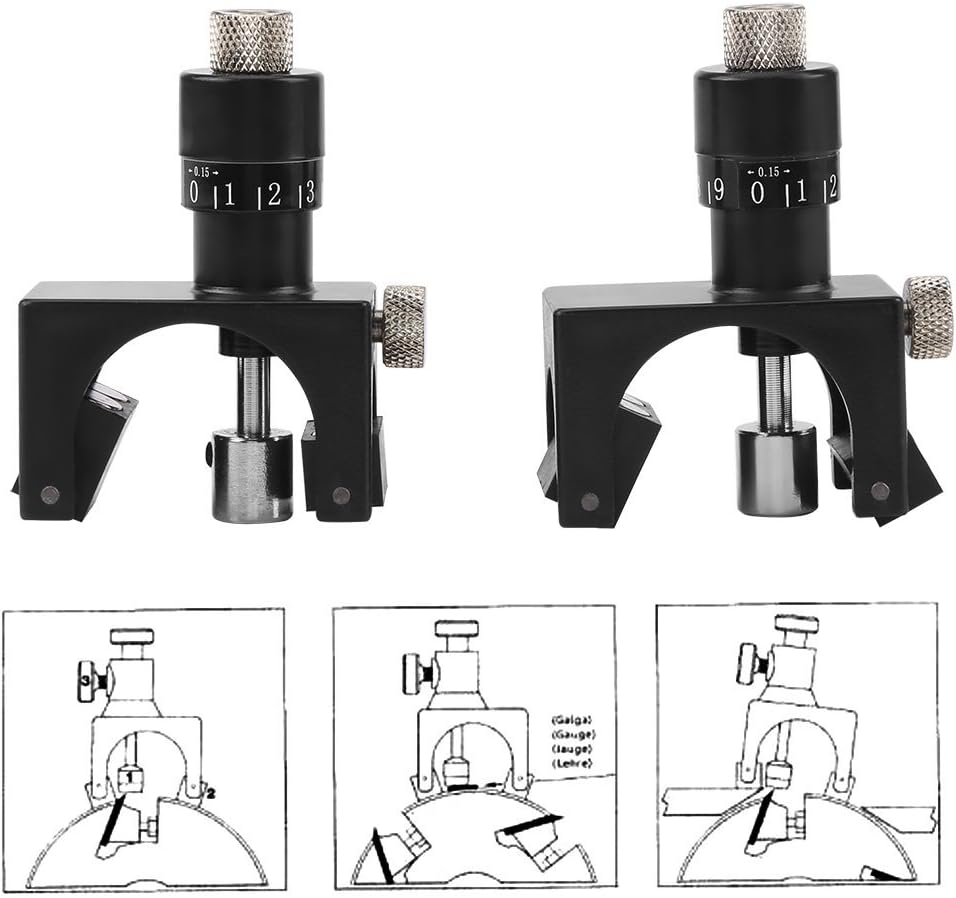 2 STK. Hobelmesser Einstellehre mit Holz Tragkoffer, Magnetisch Hobelmaschine Schneiden Einstellung