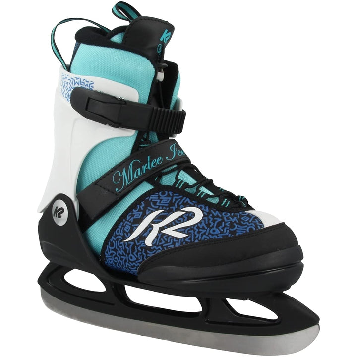 K2 Mädchen Marlee Ice Skates S (EU: 29-34 / UK: 10-1 / US: 11-2) Single black - blue - light blue, S