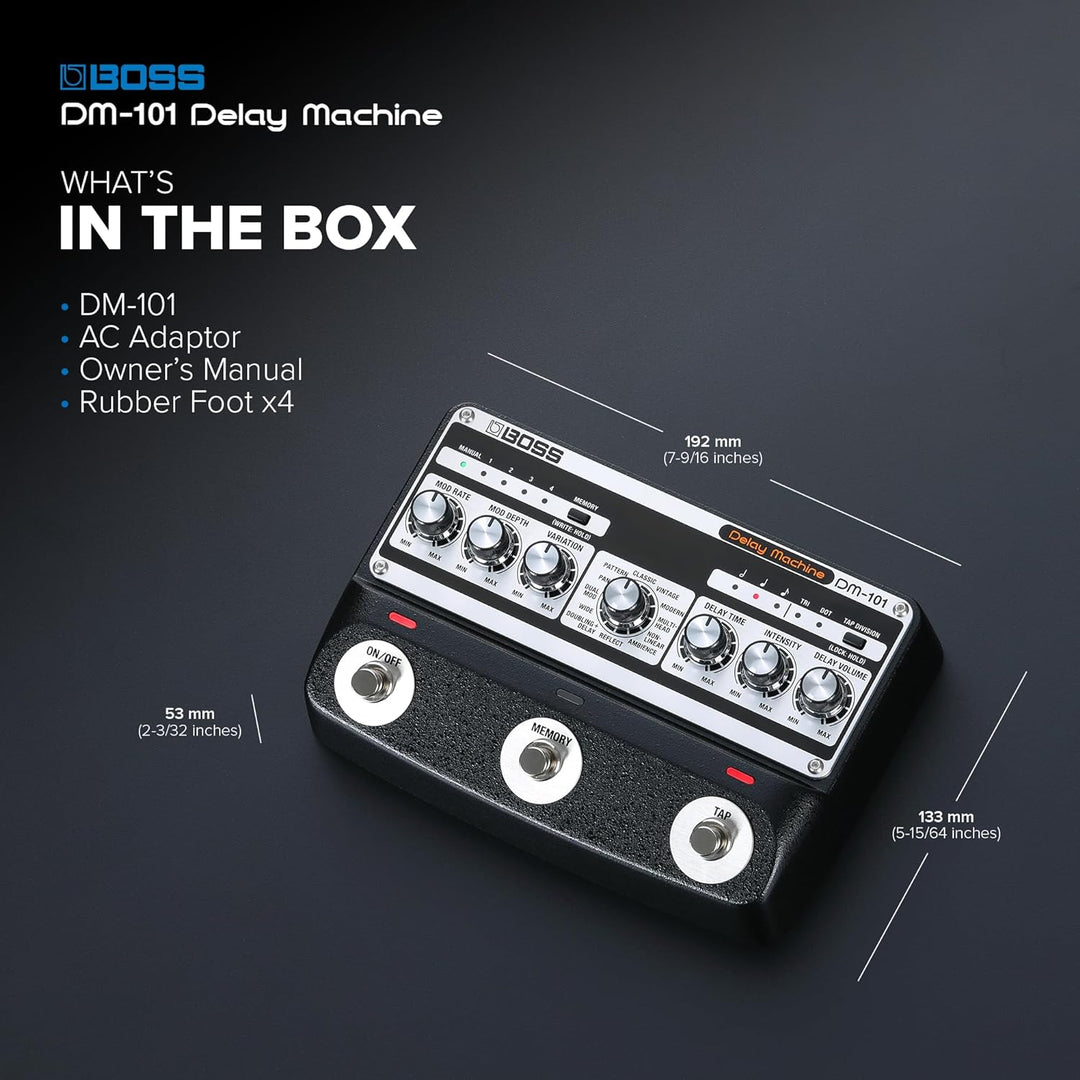 Boss DM-101 Delay Machine Analoges Effektgerät Pedal für Gitarre