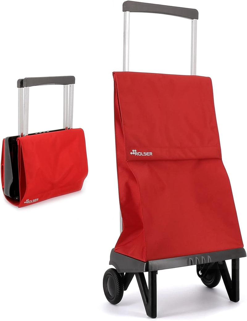 Klappbarer Einkaufstrolley Rolser Plegamatic MF 2 Räder - Rot, Rot