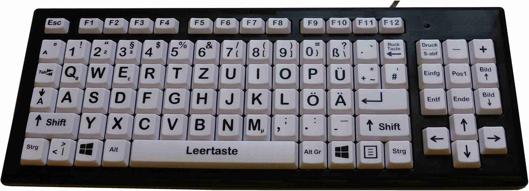 VisionBoard 3 - XXL Tasten Tastatur - schwarz/Weiss