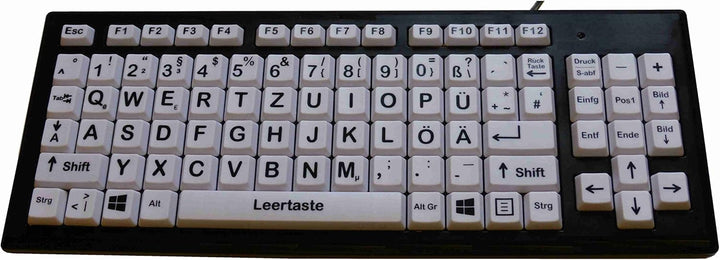VisionBoard 3 - XXL Tasten Tastatur - schwarz/Weiss