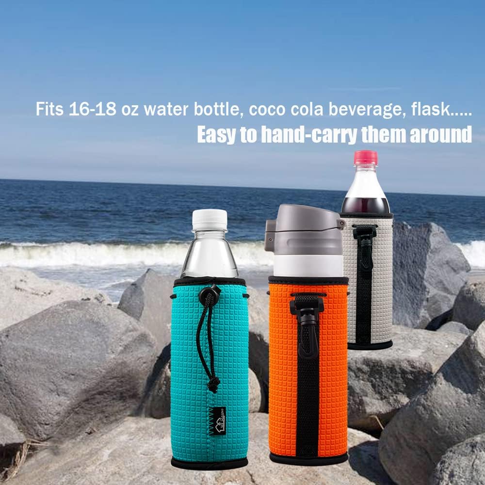 WKieason 16-18oz Neoprene Water Bottle Sleeves Insulators Beverage Bottle Can Sleeves Covers Beer Bo