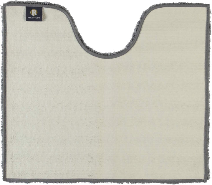 Rhomtuft Badteppiche Square Kiesel - 85 Toilettenvorlage mit Ausschnitt 55x60 cm, Toilettenvorlage m