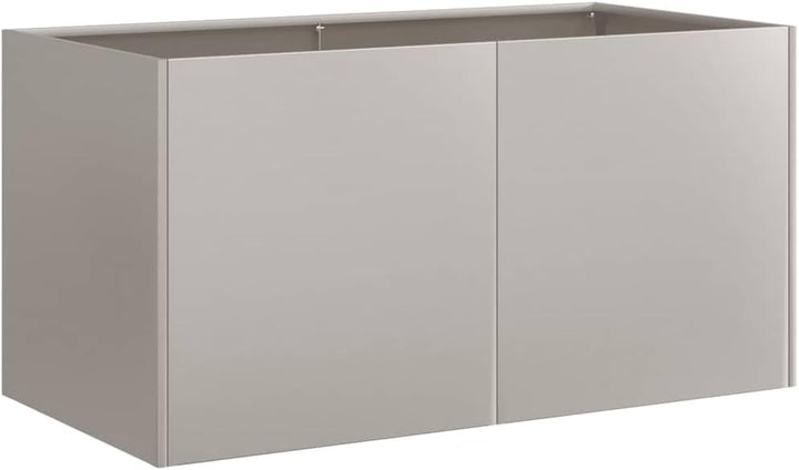 ACAGALA Pflanzkübel Metall 80x40x40 cm, Rechteckig Garten Hochbeet in Offenes Bodendesign, Blumentop